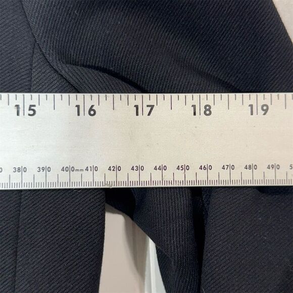 J.Crew Black Collarless Blazer Women’s 8 Open Front Stretch Work Jacket - Picture 3 of 7